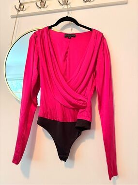 Caroline Constas Fuschia Bodysuit